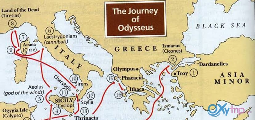 Odysseus’s journey